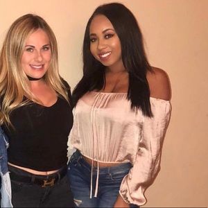 Beautiful Gold Off the Shoulder Top